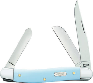 Case Cutlery Stockman Icthus Blue Folding Pocket Knife 23381