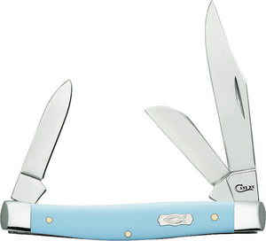 Case Cutlery Stockman Icthus Blue Folding Pocket Knife 23382