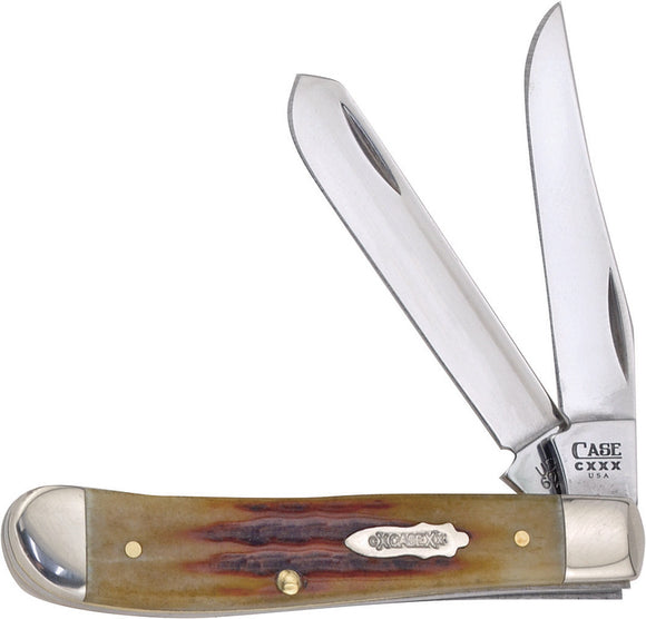 Case Cutlery 130th Anniversary Mini Trapper Bone Folding Pocket Knife 23409