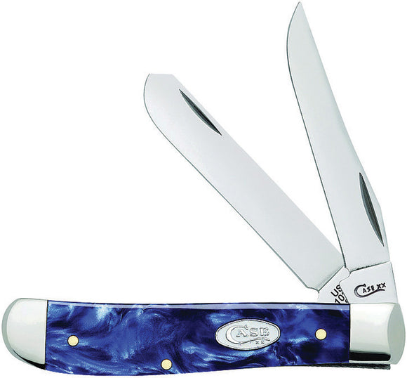 Case Cutlery Mini Trapper Sparxx Blue Folding Pocket Knife 23432