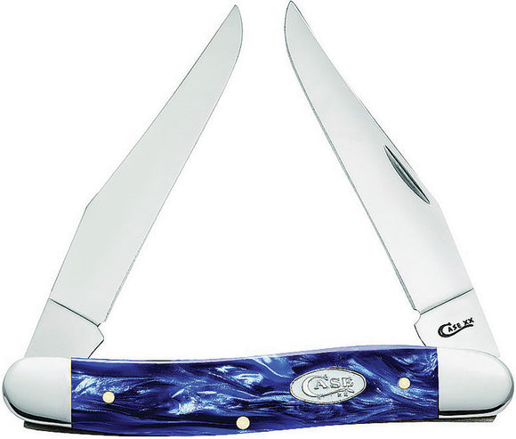 Case Cutlery Muskrat Sparxx Blue Kirinite Folding Pocket Knife 23434