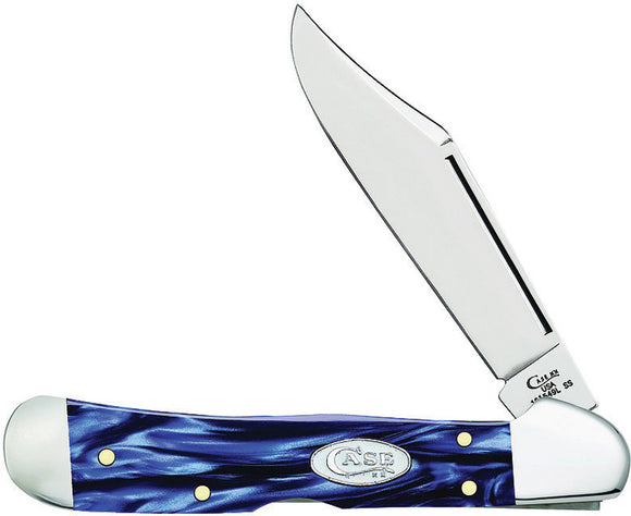 Case Cutlery Copperlock Sparxx Blue Pearl Kirinite Folding Pocket Knife 23438