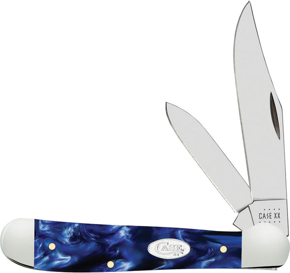 Case Cutlery Copperhead Blue Pearl Folding Pocket Knife 23441