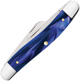 Case Cutlery Medium Stockman Blue Pearl Kirinite Folding Stainless Knife 23448