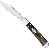 Case Cutlery Copperlock Black & Green Micarta Folding Steel Pocket Knife 23475