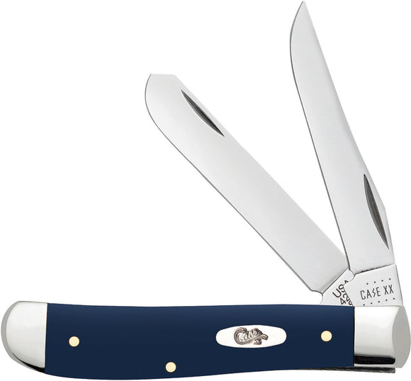 Case XX Cutlery Mini Trapper Navy Synthetic Folding Pocket Knife 23613