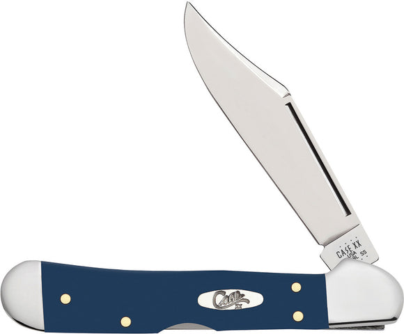 Case XX Cutlery Mini Copperlock Navy Synthetic Folding Pocket Knife 23616