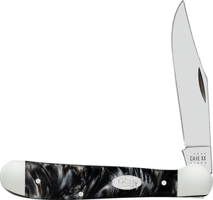 Case Cutlery Copperhead Black Pearl Kirinite Folding Stainless Knife 23672