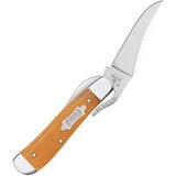 Case Cutlery Russlock Tan Canvas Micarta Folding Stainless Pocket Knife 23692