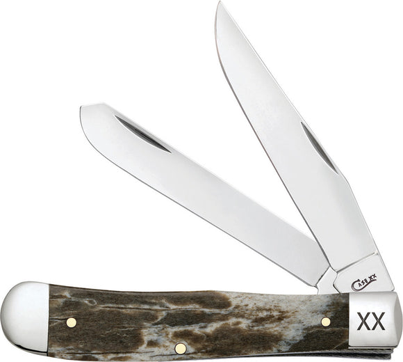 Case Cutlery Trapper Giraffe Smooth Bone Folding Stainless Pocket Knife 25080