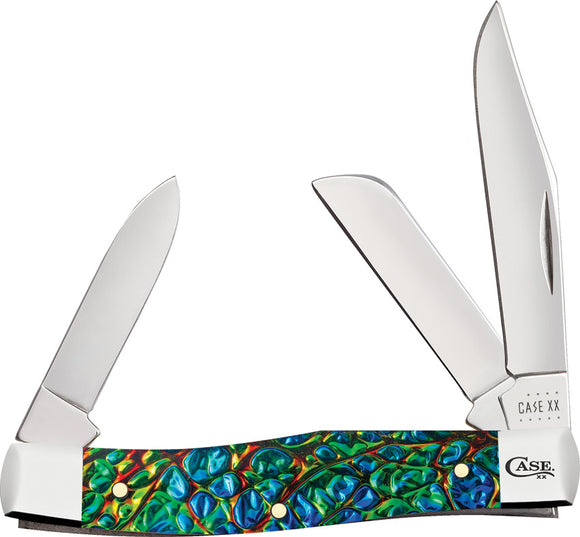 Case Cutlery Stockman Pocket Knife Black Sea Dichrolam Folding Stainless 25111