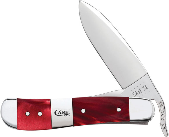 Case Cutlery Russlock Red Pearl Kirinite Folding Pocket Knife 25277