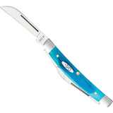 Case Cutlery Small Congress Caribbean Blue BoneFolding Pocket Knife 25586