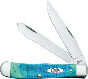 Case Cutlery Trapper Caribbean Blue Folding Pocket Knife 25592