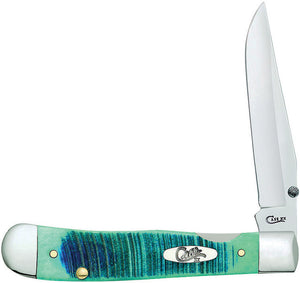 Case Cutlery Kickstart Trapperlock Caribbean Blue Folding Pocket Knife 25594