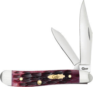 Case Cutlery Peanut Cabernet Bone Folding Pocket Knife 25723