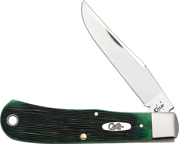 Case XX Backpocket Bluegrass Barnboard green jigged bone Pocket Knife - 25782