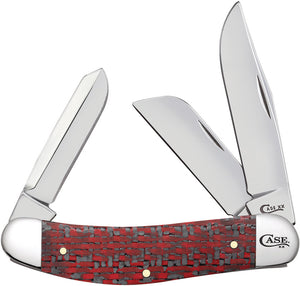 Case Cutlery Sowbelly Fiber Weave Folding Stainless Pocket Knife 25929
