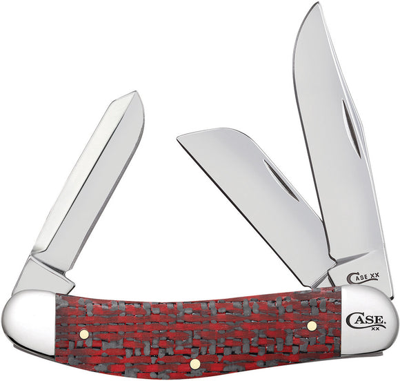 Case Cutlery Sowbelly Fiber Weave Folding Stainless Pocket Knife 25929
