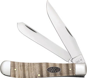 Case Cutlery Trapper Curly Maple Folding Tru-Sharp Clip/Spey Pocket Knife 25940