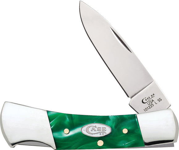 Case Cutlery Christmas Lockback Green Kirinite Folding Pocket Knife 27372