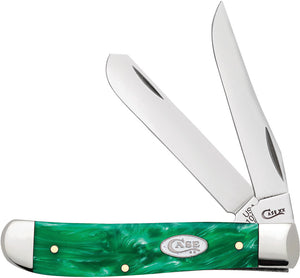 Case Cutlery Mini Trapper SparXX Green Folding Pocket Knife xmas 27374