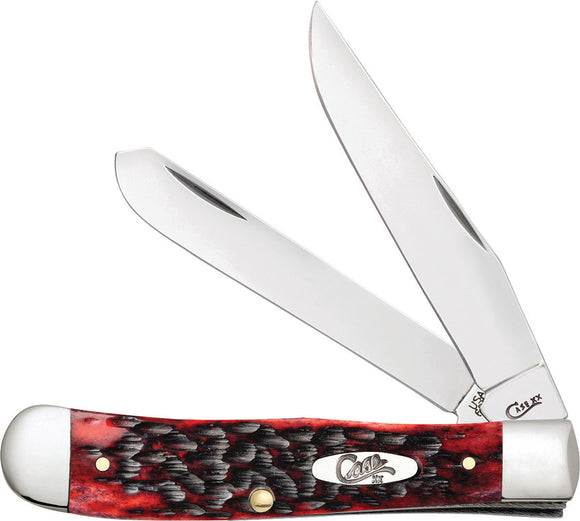 Case Cutlery Trapper Crimson Peach Seed Folding Two Blade Pocket Knife 27380