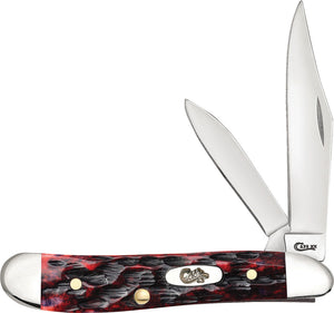 Case Cutlery Peanut Crimson Peach Folding Two Blade Pocket Knife 27384