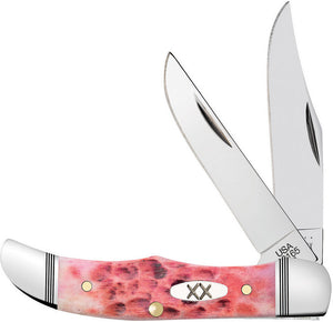 Case Cutlery Hunter Raspberry Jigged Bone 2 Blade Folding Pocket Knife 27723