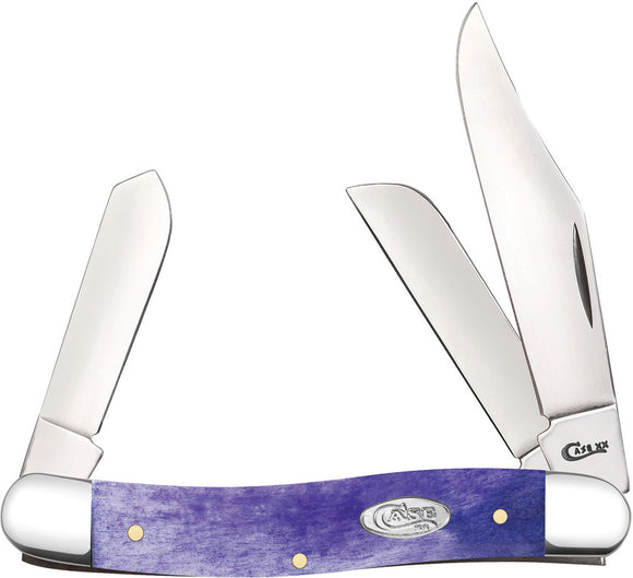 Case Cutlery Stockman Ultra Violet Bone Folding Pocket Knife 27762