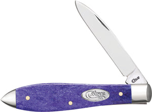 Case Cutlery Teardrop Ultra Violet Bone Folding Spear Point Pocket Knife 27765