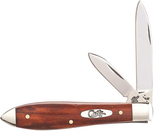 Case Cutlery Teardrop Chestnut Wood Handle Stainless Folding Blades Knife 28905