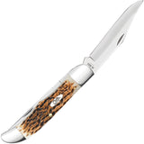 Case Cutlery Hunter Amber Jigged Bone Folding Carbon Steel Pocket Knife 30093