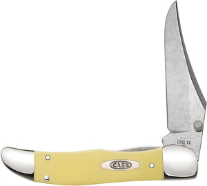 Case Cutlery Kickstart Hunter Yellow Smooth Folding Clip Pt Pocket Knife 30117