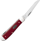 Case Cutlery Mini Trapper Mulberry Smooth Folding Stainless Pocket Knife 30461