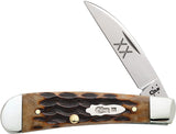 Case Cutlery XX Sway Back Heritage Dark Molasses Bone Wharncliffe Folding Knife 31637