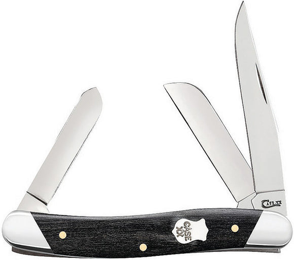 Case Cutlery Medium Stockman Ebony Folding Pocket Knife 32451