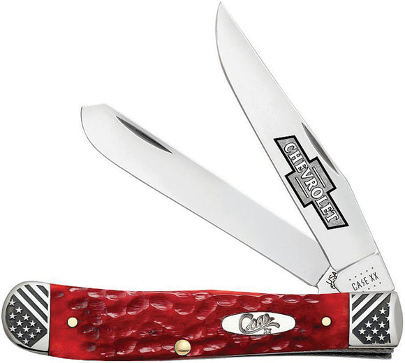 Case XX Cutlery Chevrolet Trapper Dark Red Folding Pocket Knife