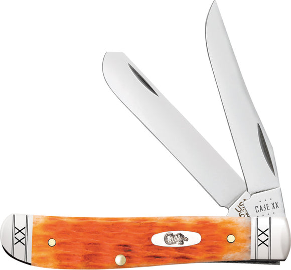 Case Cutlery Mini Trapper Cayenne Bone Folding Stainless Pocket Knife 35809