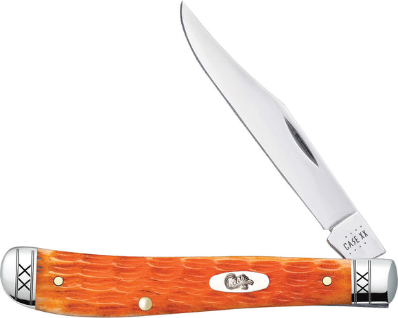 Case Cutlery Slimline Trapper Folding Pocket Knife Slip-Jt Bone Stainless 35814