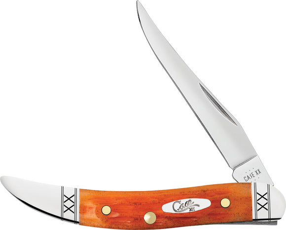 Case Cutlery Toothpick Cayenne Orange Folding Stainless Pocket Knife 35817