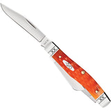 Case Cutlery Stockman Orange Cayenne Bone Folding Stainless Steel Pocket Knife 35819