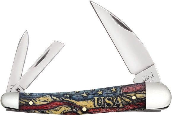 Case Cutlery Pocket Knife Seahorse Whittler Vintage Flag Folding Stainless 36034