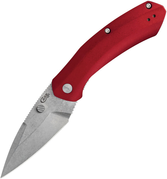 Case Cutlery Westline Linerlock Red Aluminum Folding S35VN Pocket Knife 36551