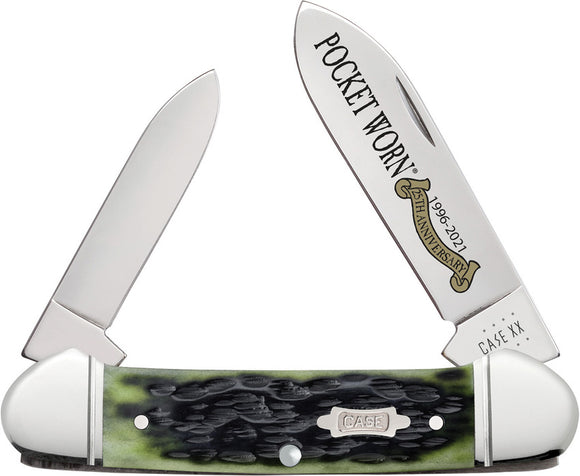 Case XX Cutlery Canoe 25th Anniversary Olive Folding Pocket Knife 38193