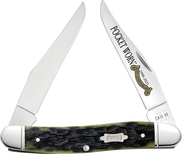 Case Cutlery Pocket Worn 25th Anniversary Muskrat Folding Pocket Knife 38195