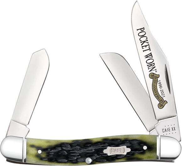 Case Cutlery Stockman 25th Anniversary 6347ss Olive Pocket Worn Folding Pocket Knife 38197