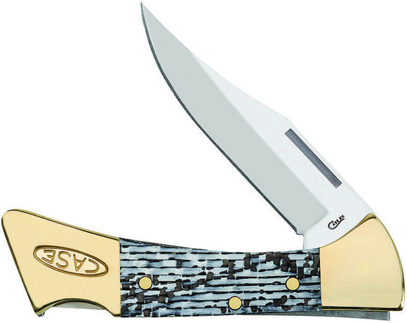 Case Cutlery Mako Lockback Black and White Carbon Folder Pocket Knife 38927