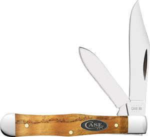 Case Cutlery Swell Center Jack Curly Oak Folding Stainless Pocket Knife 47129