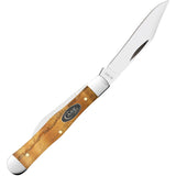 Case Cutlery Swell Center Jack Curly Oak Folding Stainless Pocket Knife 47129